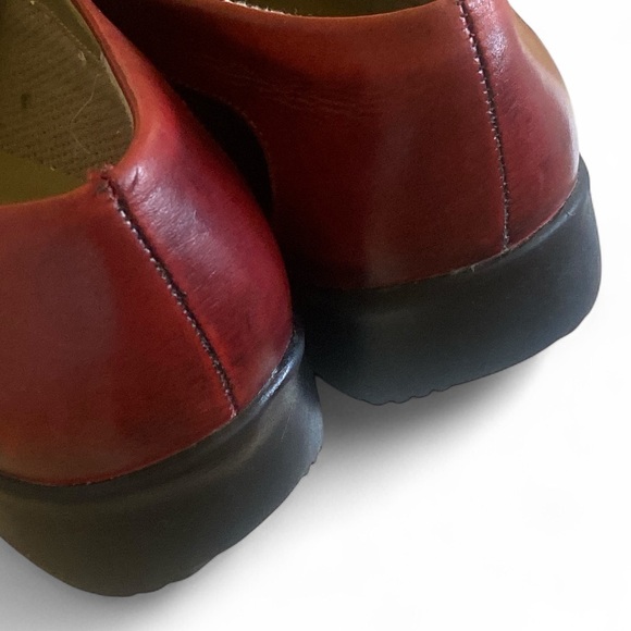 Vintage Leather Slip-on Malta Loafers Navy Blue/Red leather Size 6.5M Casual - Picture 8 of 15